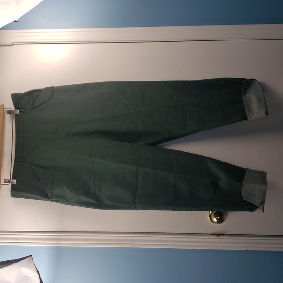 Vintage 1940's Freddies Of Pinewood Wing Trouser In Green Size 34 - Picture 2 of 11